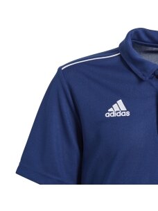Adidas Core 18 Polo JUNIOR vaikiška marškinėliai tamsiai mėlyni CV3680