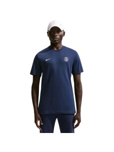 Vyriška marškinėliai Nike PSG Essential tamsiai mėlyni IM1664 410