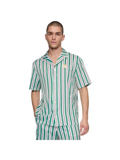 Fila Lastro vyriški marškiniai žali ir kreminiai FAM0926 13382