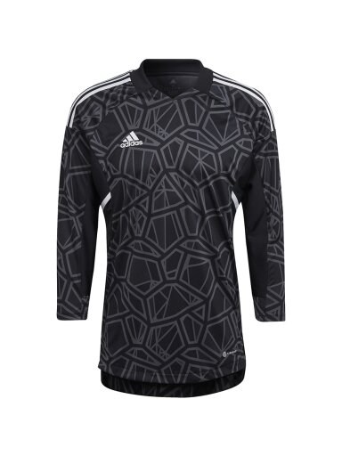 Adidas Condivo 22 Jersey ilgomis rankovėmis vyriški vartininko marškiniai, juodi HB1615