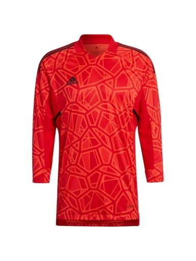 Adidas Condivo 22 vyriški vartininko marškiniai ilgomis rankovėmis, raudoni H21237