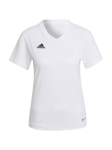 Adidas Entrada 22 Tee moteriški marškinėliai, balti HC0442