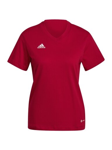 Adidas Entrada 22 Tee moteriški marškinėliai, raudoni HC0441