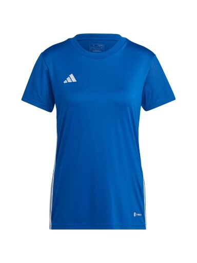 Adidas moteriški marškinėliai Stalas 23 Džersio mėlynas H44533