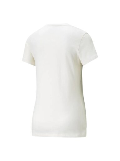 Puma ESS+ Embroidery Tee moteriški marškinėliai, kreminiai 848331 99
