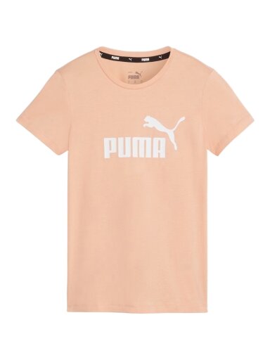 Puma ESS Logo Tee moteriški marškinėliai, persikų 586775 46