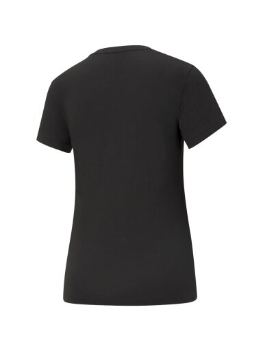 Puma ESS Logo Tee moteriški marškinėliai juodi 586774 01