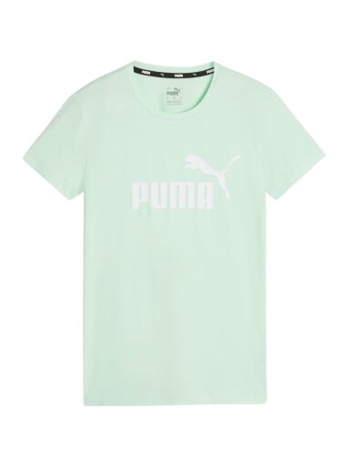 Puma ESS Logo Tee moteriški marškinėliai, mėtų 586775 90