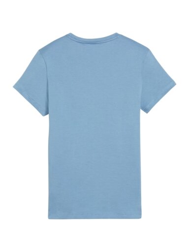 Puma ESS Logo Tee moteriški marškinėliai mėlyni 586775 20