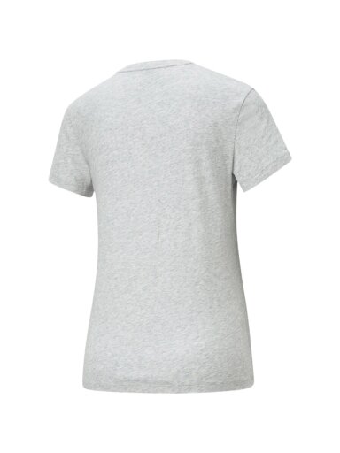 Puma ESS Logo Tee moteriški marškinėliai pilki 586774 04