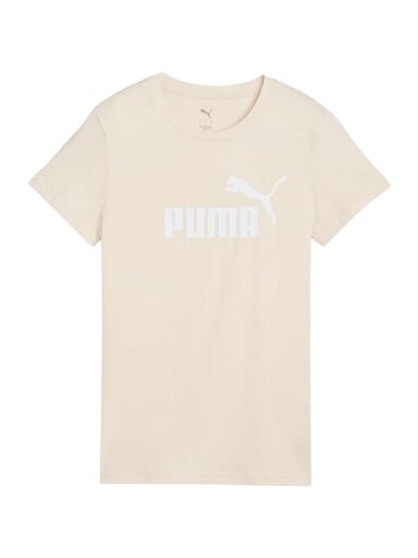 Puma moterims ESS No.1 Logo Tee marškinėliai smėlio spalvos 682371 87