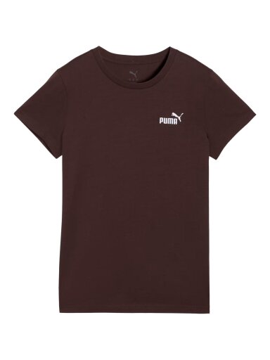 Moteriški marškinėliai Puma ESS Small No.1 Logo Tee tamsiai ruda 682373 33
