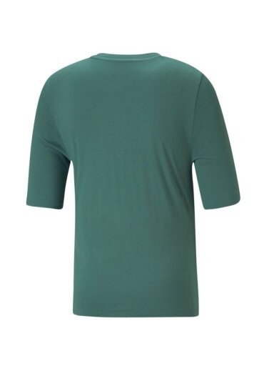 Puma Modern Basics Tee Cloud moteriški marškinėliai žali 585929 45
