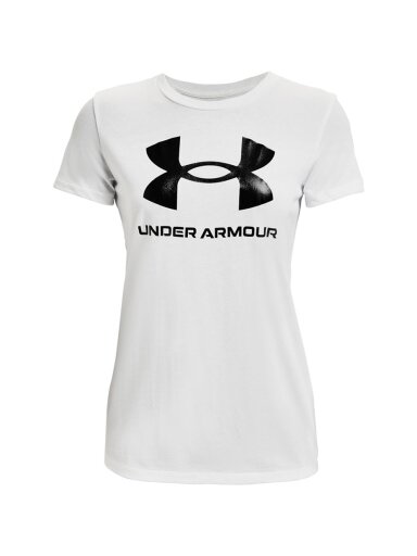 Under Armour Live Sportstyle Graphic moteriški marškinėliai balti SSC 1356305 102