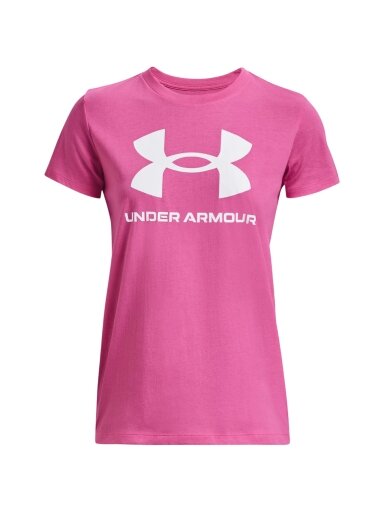 Under Armour Live Sportstyle Graphic SSC moteriški marškinėliai rožiniai 1356305 659
