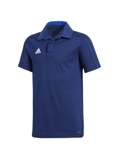 Adidas Condivo 18 Cotton Polo JUNIOR vaikiški marškinėliai, tamsiai mėlyna CF4368