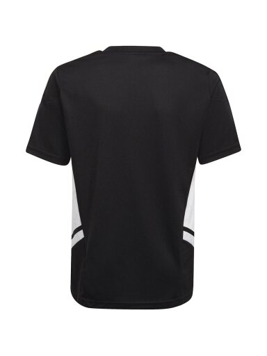 Adidas Condivo 22 Jersey vaikiški marškinėliai, juodos ir baltos spalvos HA6278