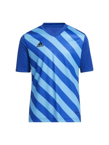 Adidas Entrada 22 Graphic Jersey vaikiški marškinėliai, mėlyni HF0130