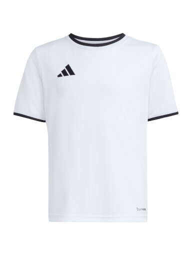 Adidas Entrada 26 Jersey vaikiški marškinėliai, balti ir juodi JZ2532