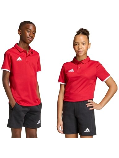 Adidas Entrada 26 Polo marškiniai vaikams raudoni JZ6626