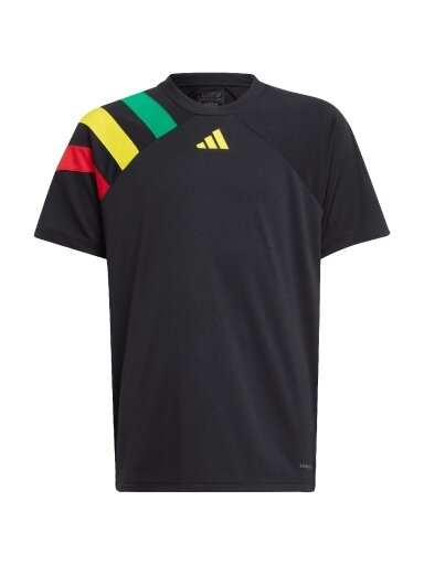Adidas Fortore 23 vaikiški marškinėliai, juodi IK5730
