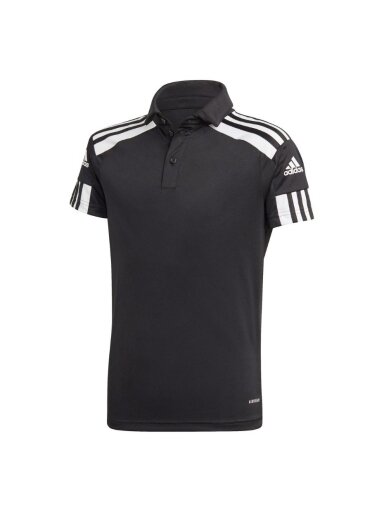 Adidas Squadra 21 Polo vaikiški marškinėliai, juodi GK9558