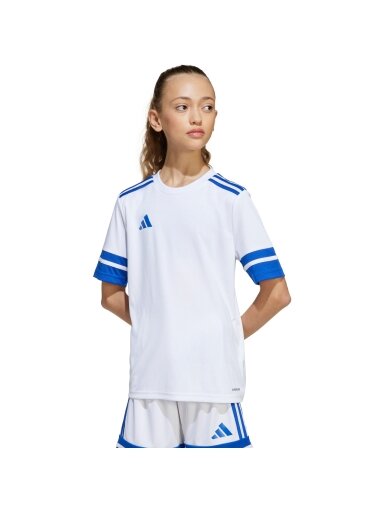 Adidas Squadra 25 marškiniai vaikams balti-mėlyni JJ0060