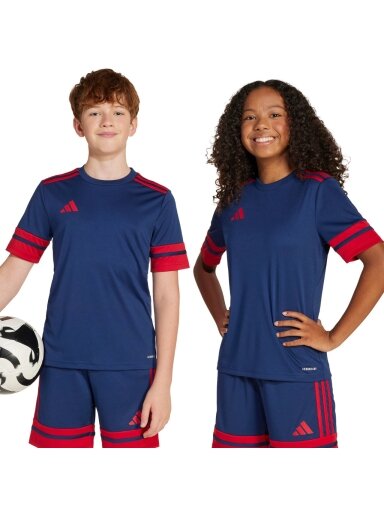 Adidas Squadra 25 vaikiška marškiniai tamsiai mėlyni JJ2415
