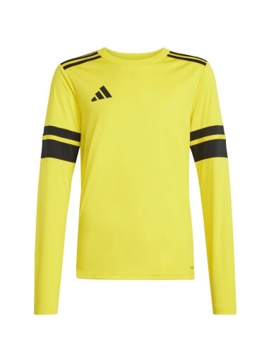 Adidas Squadra 25 vaikiški marškinėliai ilgomis rankovėmis, geltoni JJ0043