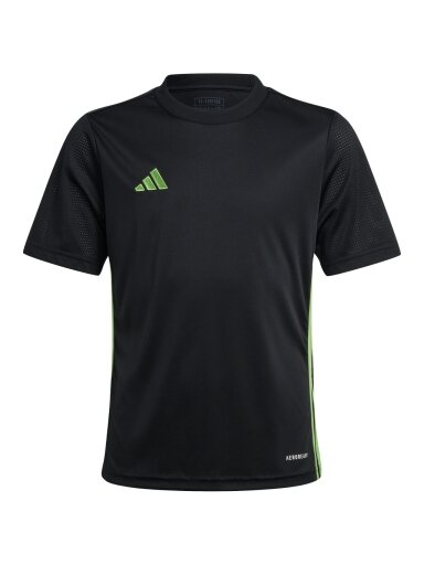 Adidas vaikiški marškinėliai Stalas 23 Džersis juodos ir laimo spalvos JJ1155