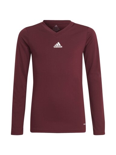 Adidas Team Base vaikiški marškinėliai, bordo GN7510