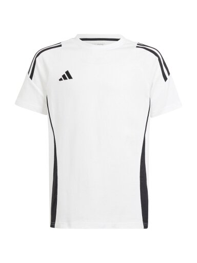 Adidas Tiro 24 Sweat vaikiški marškinėliai, balti IR9358