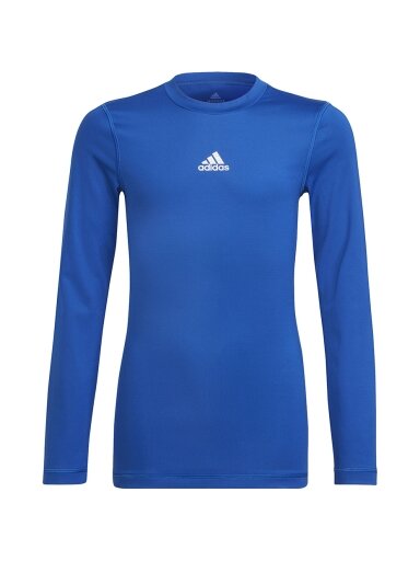 Adidas Youth Techfit vaikiški marškinėliai ilgomis rankovėmis, mėlyni H23155