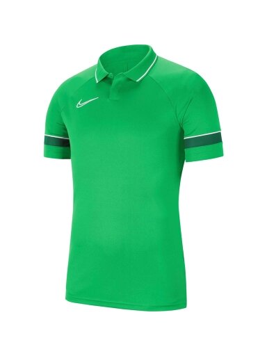 Nike Dri-FIT Academy 21 Polo SS vaikiški marškinėliai žali CW6106 362