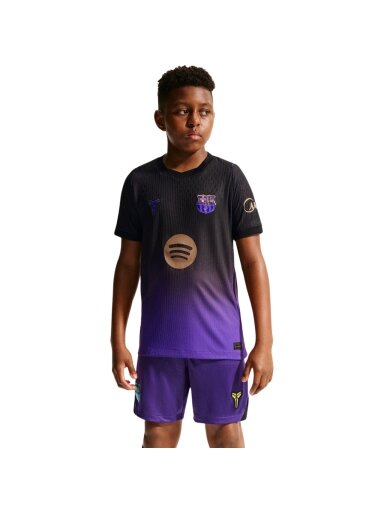 Nike vaikiški marškinėliai FC Barcelona 2026/27 Match Away, juoda-violetinė, II1852 505