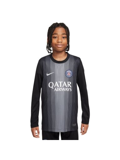 Nike PSG Goalkeeper Stadium 2025/26 vaikams juoda HJ5267 010