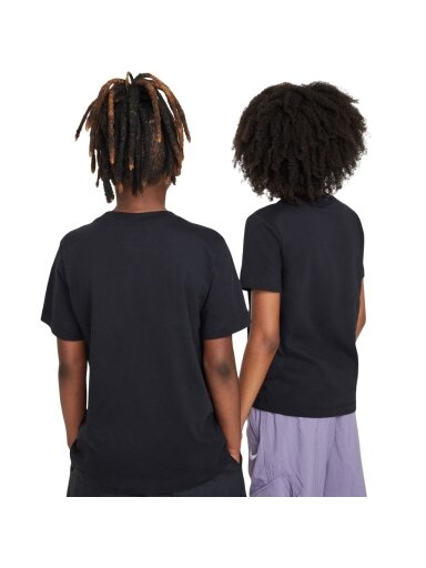 Nike Sportswear vaikiški marškinėliai juodi FZ5177 010