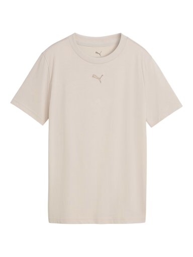 Vaikiški marškinėliai Puma ESS Centered Cat Logo Tee smėlio spalvos 692972 82