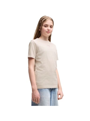 Vaikiški marškinėliai Puma ESS Centered Cat Logo Tee smėlio spalvos 692972 82