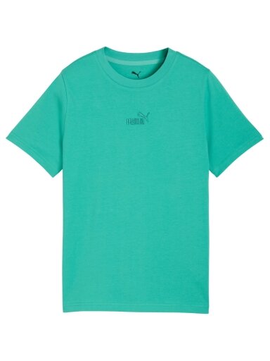 Puma ESS Small No.1 Logo Centered Tee vaikiški marškinėliai, žali, 692975 40
