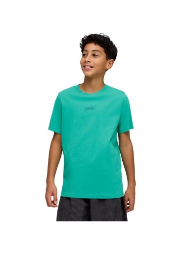 Puma ESS Small No.1 Logo Centered Tee vaikiški marškinėliai, žali, 692975 40