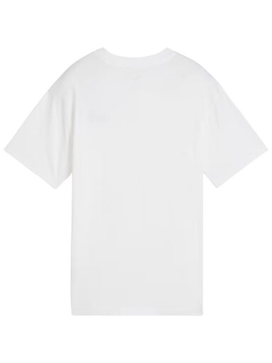 Puma ESS Small No.1 Logo Relaxed Tee vaikiški marškinėliai balti 684920 02