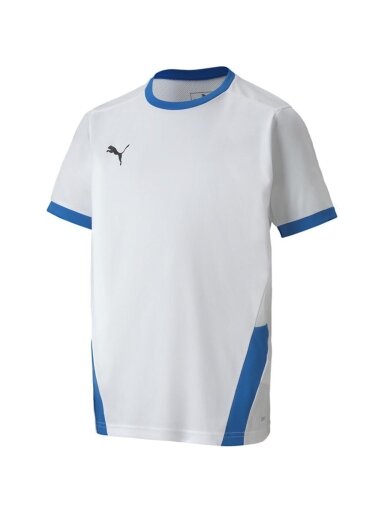 Puma teamGOAL 23 Džersis vaikiški marškinėliai balti ir mėlyni 704160 12
