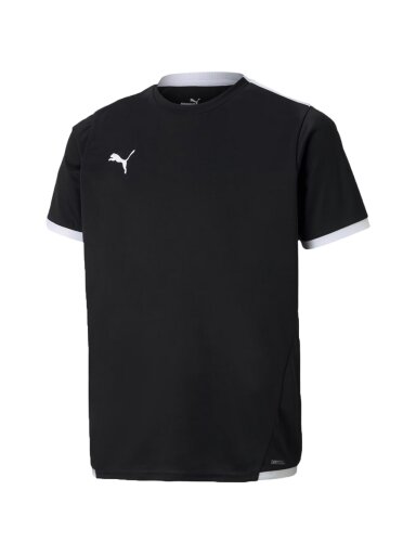 Puma teamLIGA Jersey Junior vaikiški marškinėliai juodi 704925 03