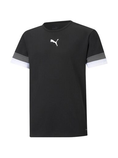 Puma teamRISE Jersey Jr vaikiški marškinėliai juodi 704938 03