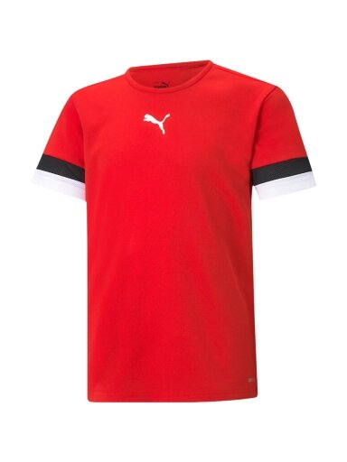 Puma teamRISE Jersey Jr vaikiški marškinėliai raudoni 704938 01