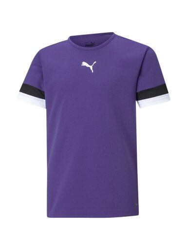 Puma teamRISE Jersey Jr vaikiški marškinėliai violetiniai 704938 10