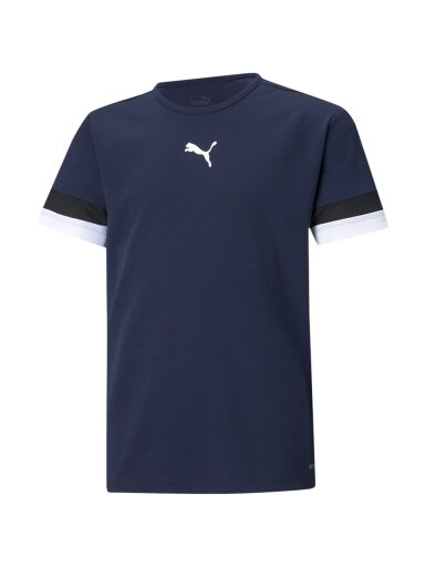 Puma teamRISE Jersey Jr vaikiški marškinėliai, tamsiai mėlyna 704938 06