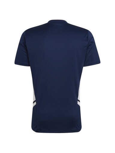 Vyriški marškinėliai Adidas Condivo 22 Jersey V formos iškirptė tamsiai mėlyna ir balta HA6291