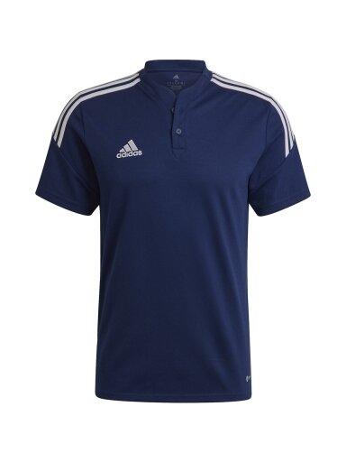 Adidas Condivo 22 Polo vyriški marškinėliai, tamsiai mėlyni H44108